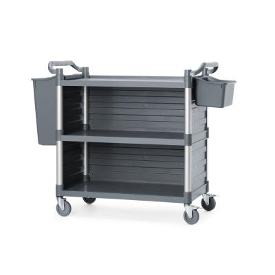 Servírovací vozík se 3 policemi, velký, AmerBox, Včetně bočních policových panelů, 1010x500x(H)960mm | 816271